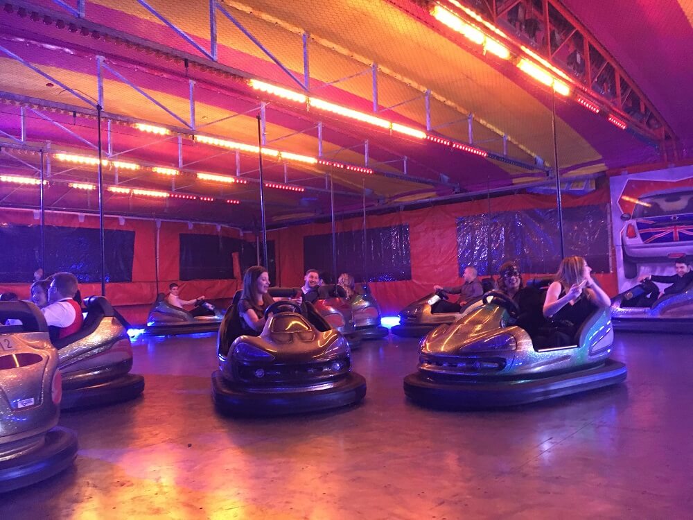 Bumper car action from the House of Fisher team!