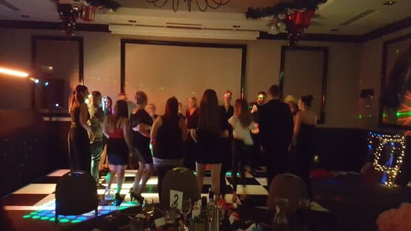 House of Fisher employees on the dance floor to celebrate 2017!