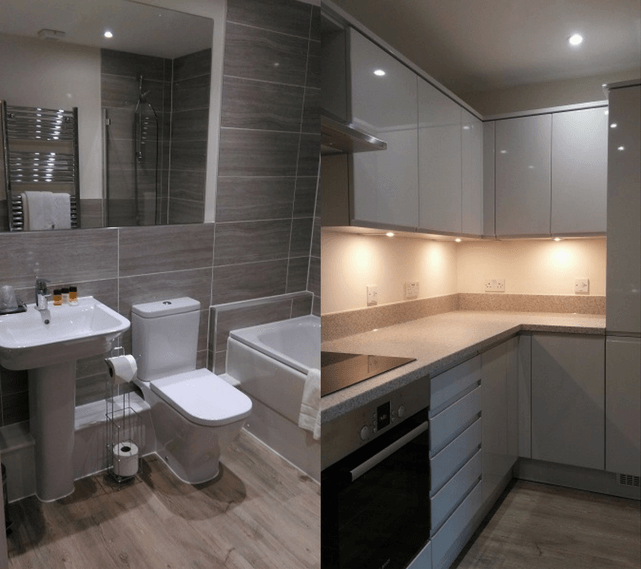 Tamesis Place, Reading bathroom and kitchens