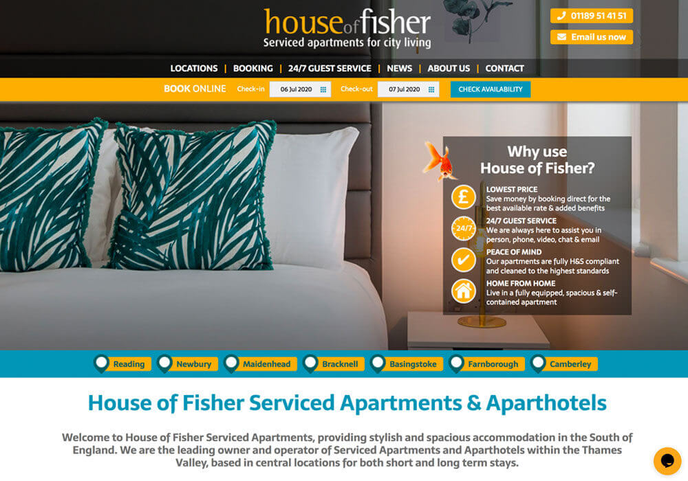 house of fisher website home page