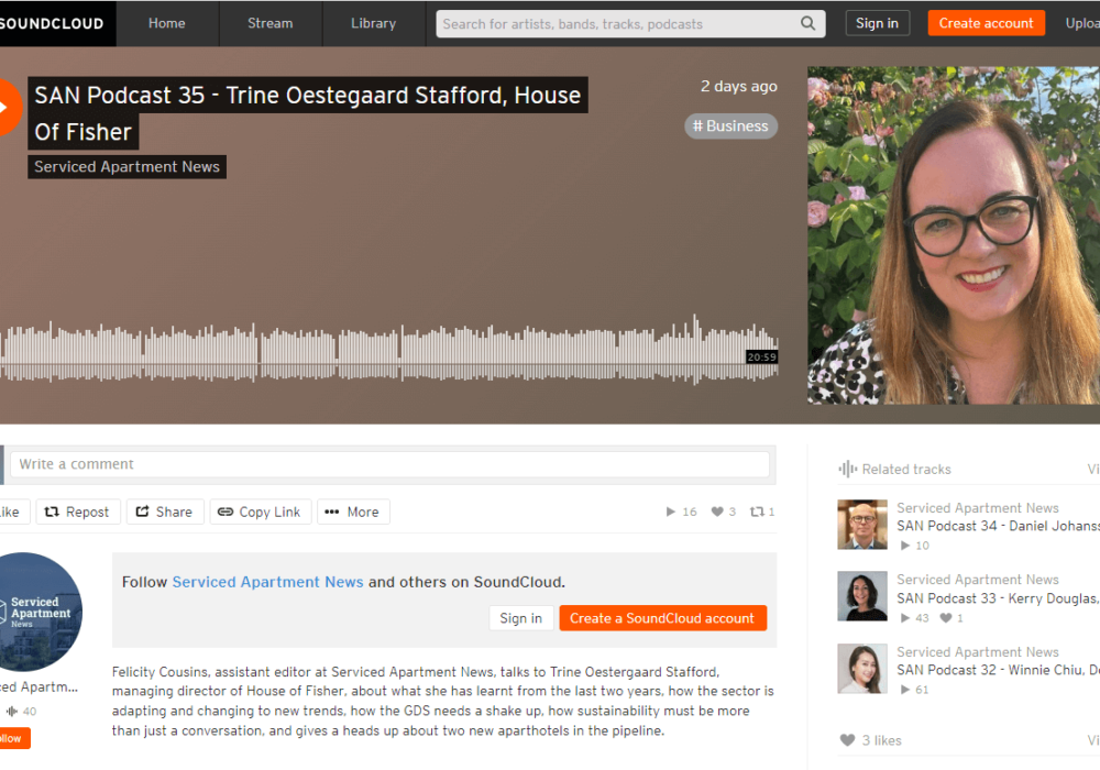 Trine Oestergaard Stafford Interview Available On Serviced Apartment News Podcast