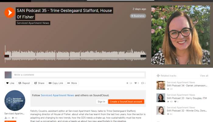 Trine Oestergaard Stafford Interview Available On Serviced Apartment News Podcast