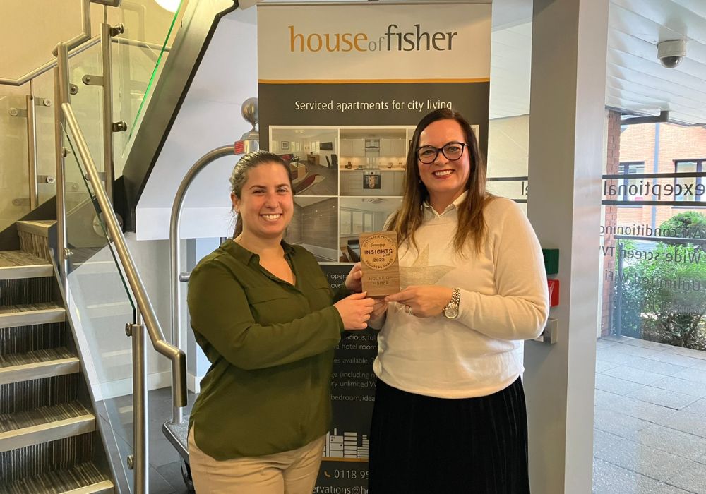 Cristina and Trine from House of Fisher accept Sustainable Property Progress Award 2023