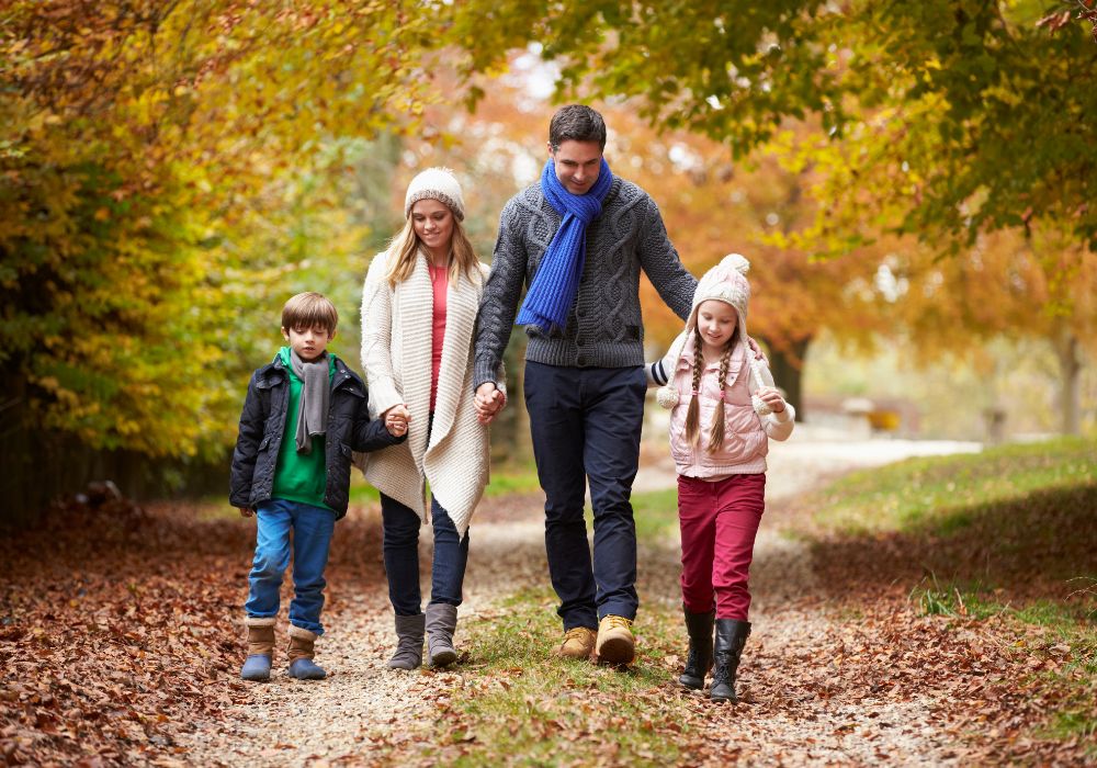 Family walking