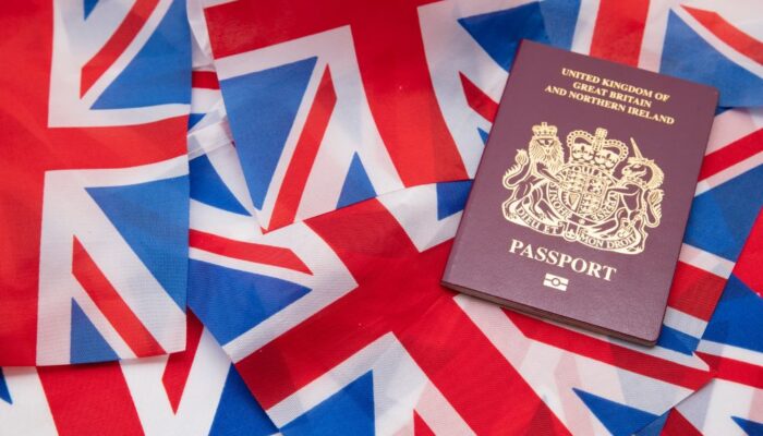 UK flag passport