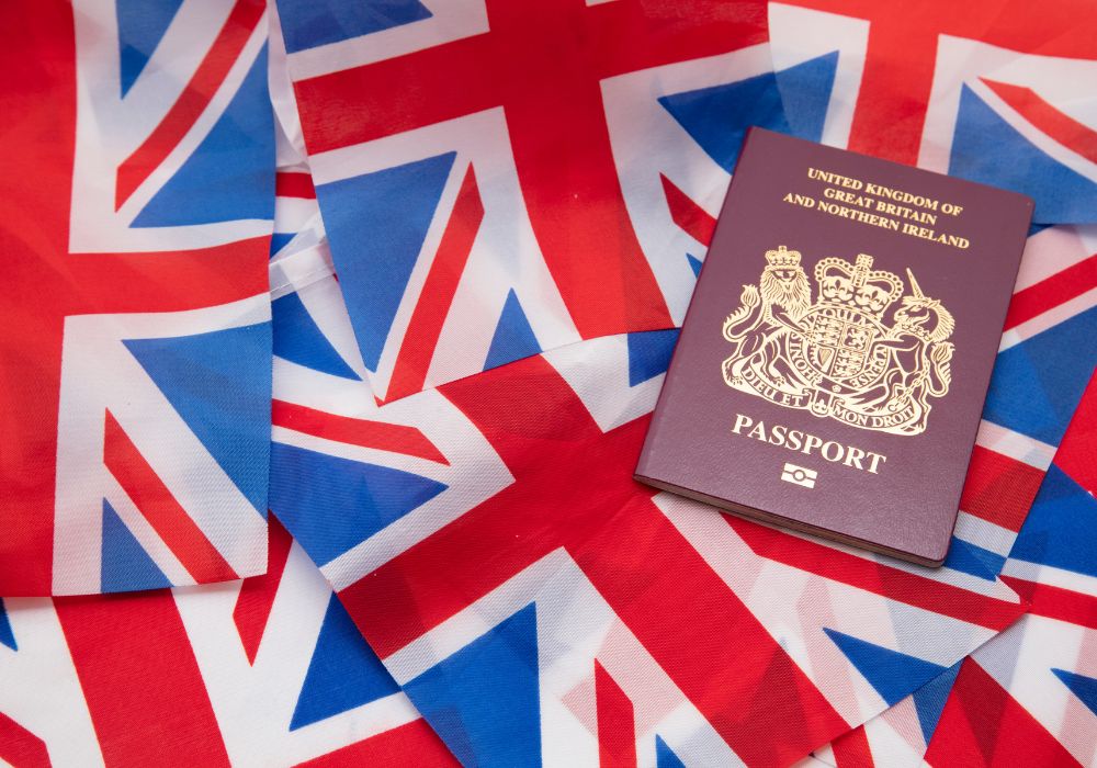 UK flag passport