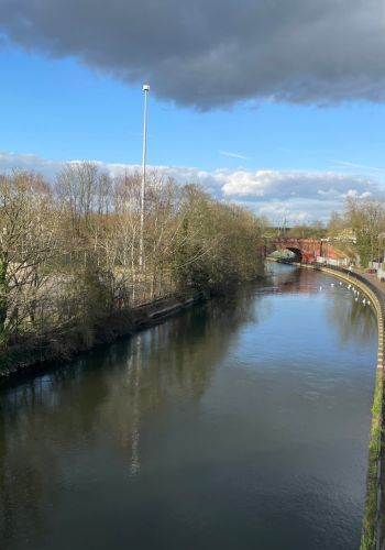 picturesque Kennet River in Reading